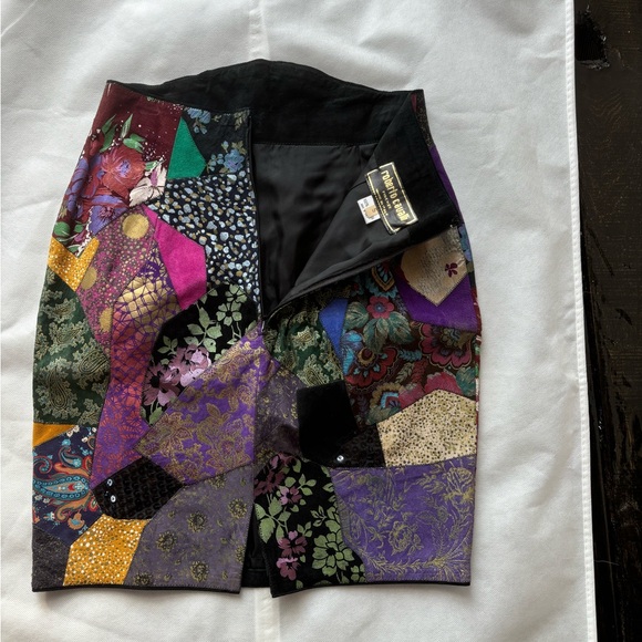 Roberto Cavalli Vintage Patchwork Skirt - Picture 2 of 3
